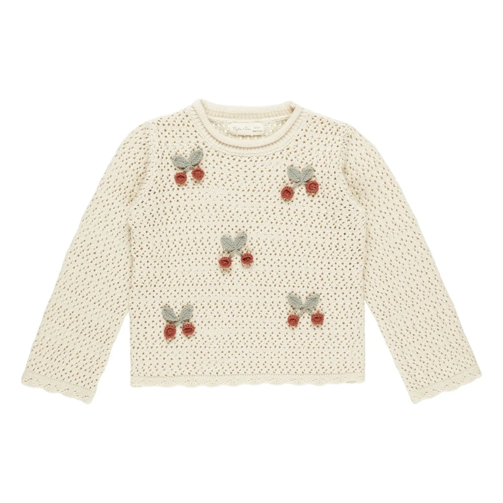 Rylee + Cru - Kiraz kazak | Ekru