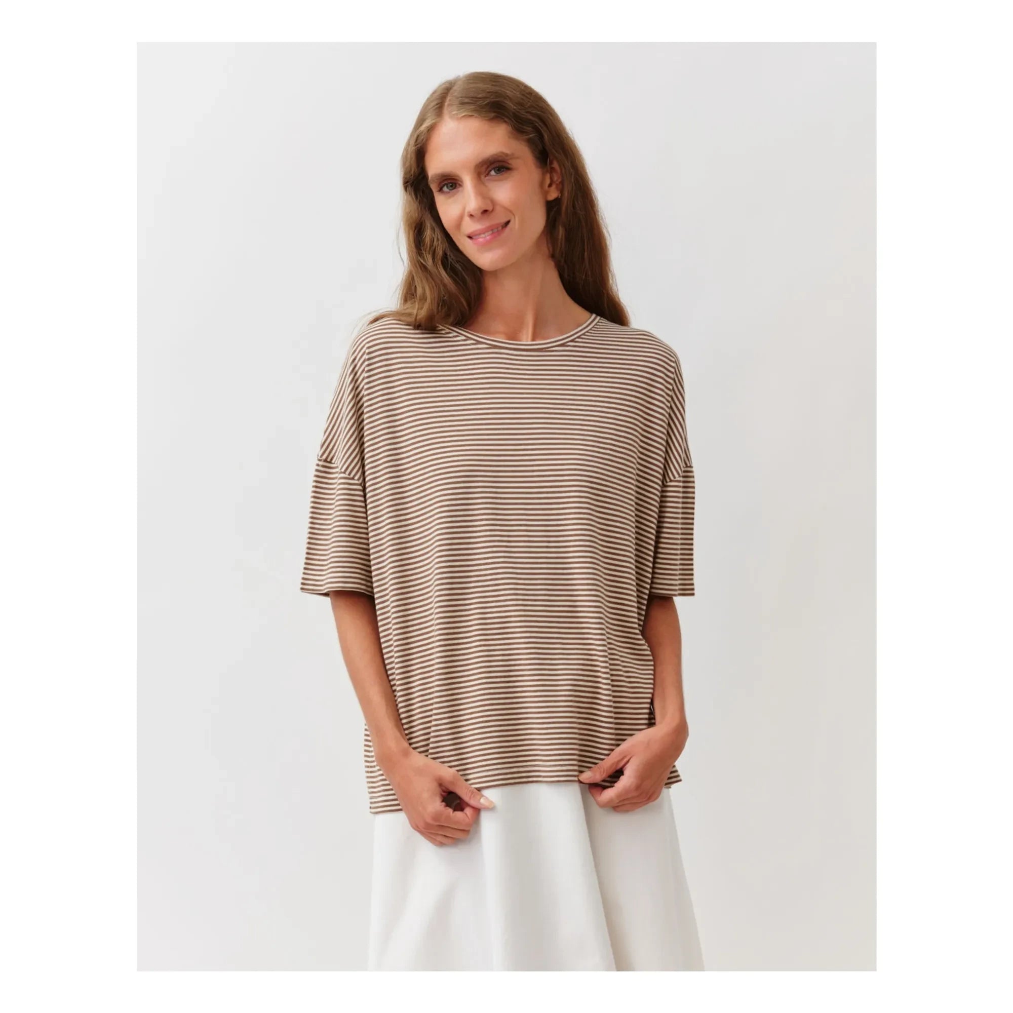 Diega - Tovo organic cotton T-shirt | Camel