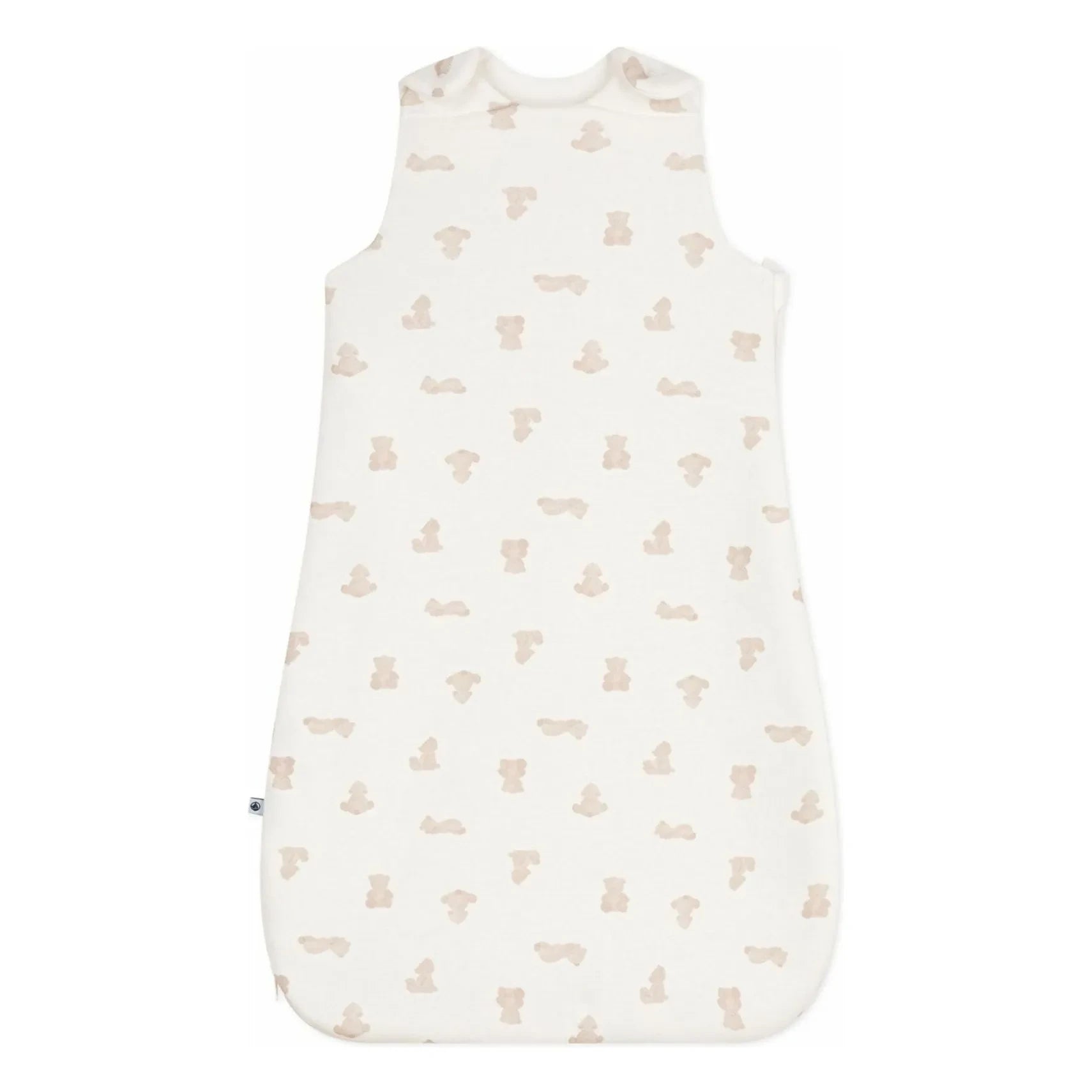 Petit Bateau – Schlafanzug mit Bärenmotiv aus Bio-Baumwolle | Weiß