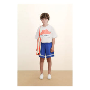 Tinycottons - T-Shirt aus Bio-Baumwolle mit Tiny & Tiny Dogs-Motiv | Heather Beige