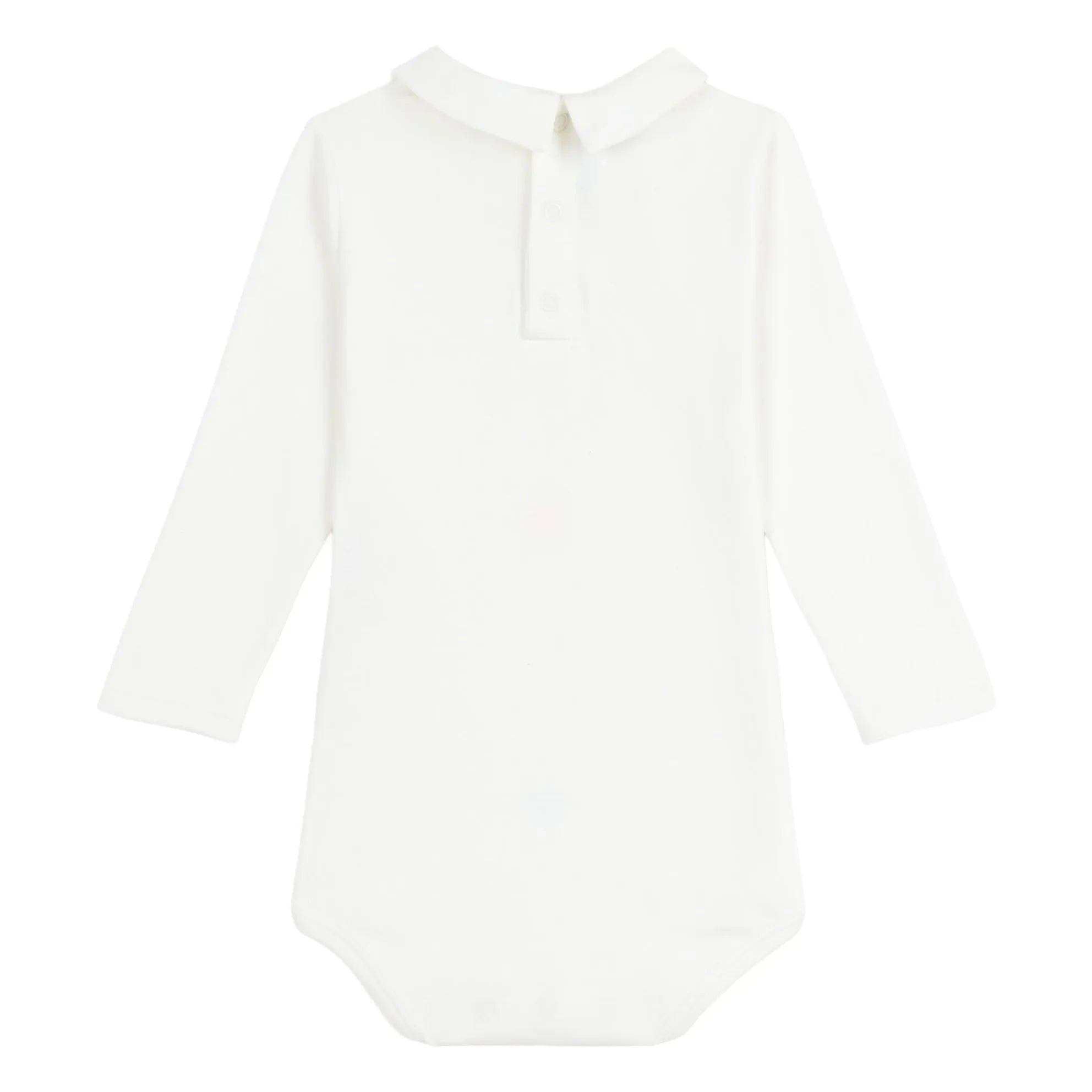 Petit Bateau - Organic Cotton Polo Neck Body | White
