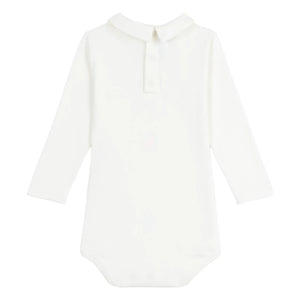 Petit Bateau - Organic Cotton Polo Neck Body | White