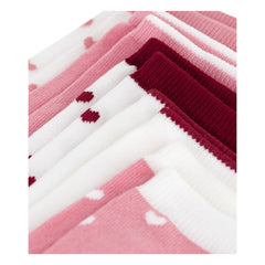 Petit Bateau - Kalp Çorap 5 Çiftlik Paket | Pembe