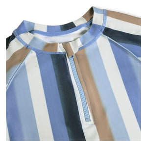 Molo - Noble SS Striped UV Protective T-Shirt Made from Recycled Fibers | Blue