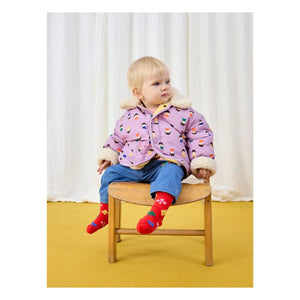 Bobo Choses - Wende-Sherpa-Jacke Recycelte Faser | Lila