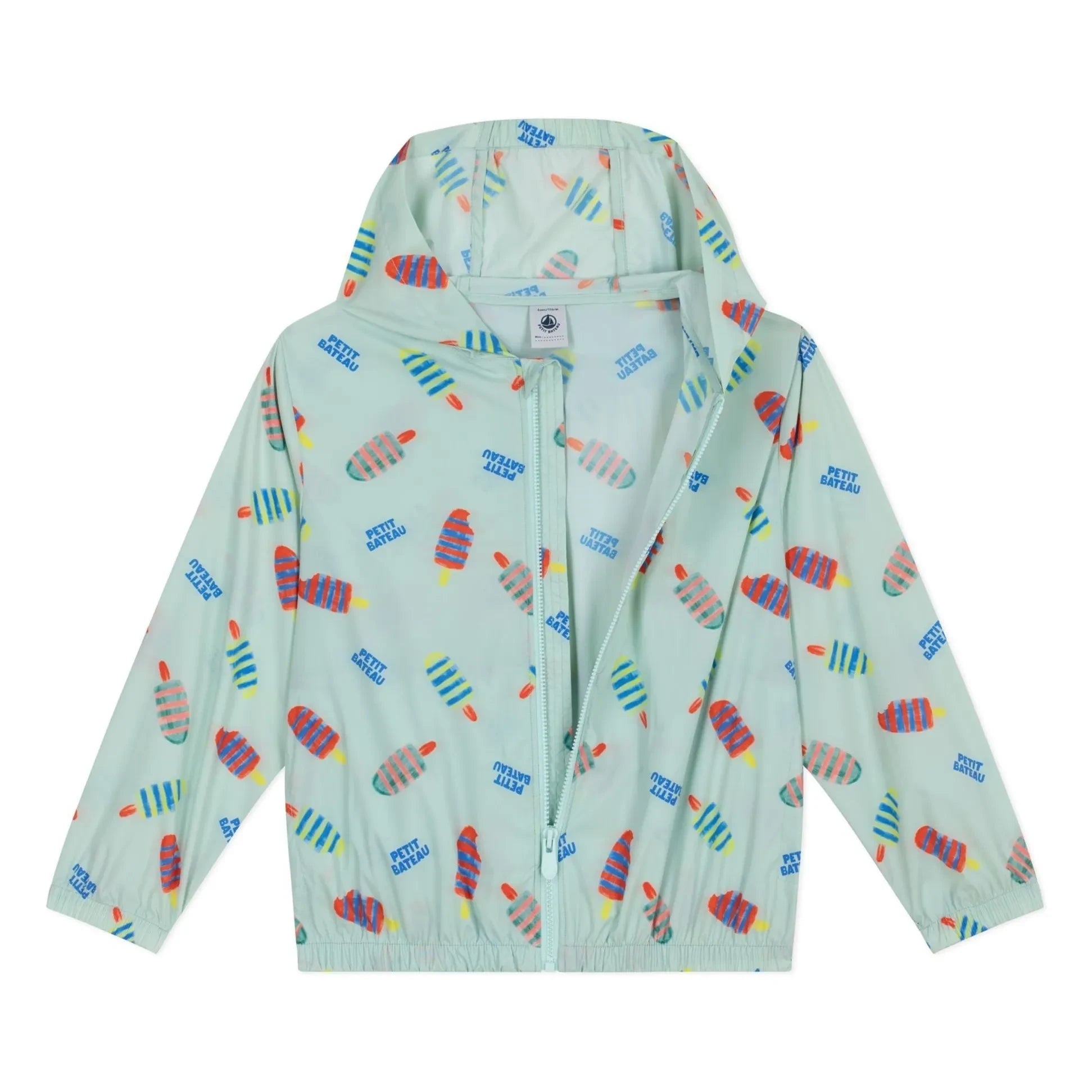 Petit Bateau - Windbreaker mit Blumenmuster | Weiß