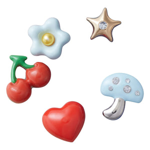 Crocs - Set of 5 Metal Jibbitz | Red