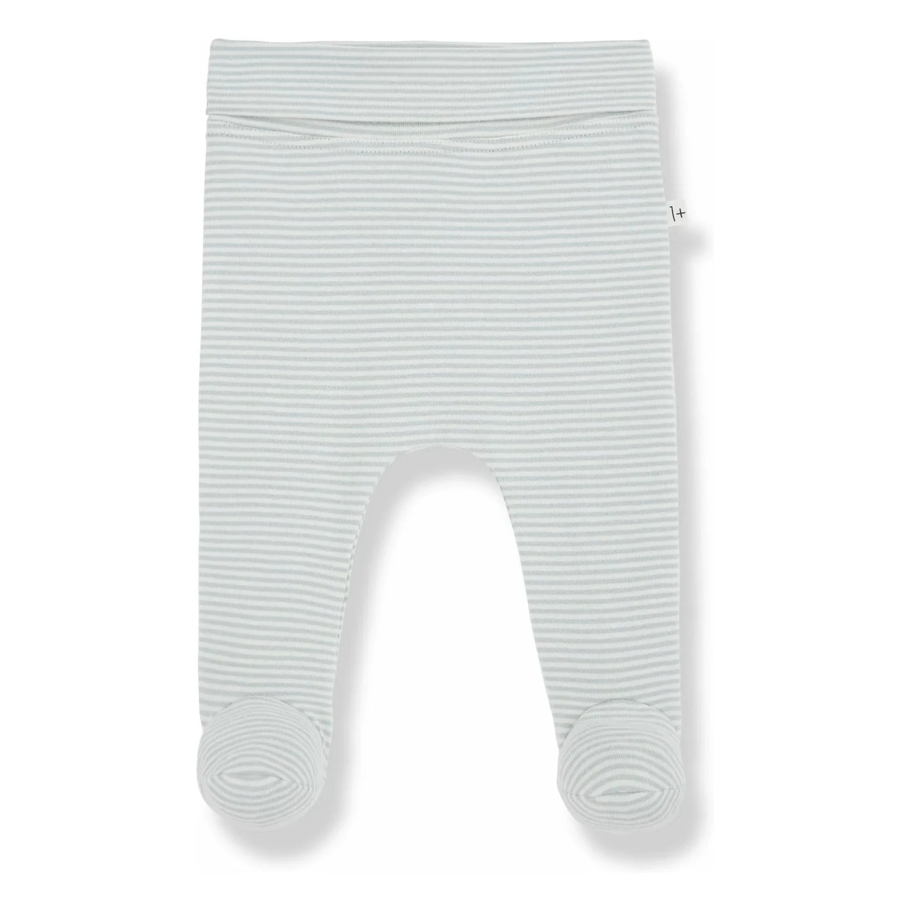 1+ in the family - Sune Leggings ohne Füße aus Bio-Baumwolle | Grau-Blau