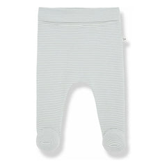 1+ in the family - Sune Leggings ohne Füße aus Bio-Baumwolle | Grau-Blau