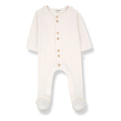 1+ in the family - Clareta gerippte Pyjamas | Ecru