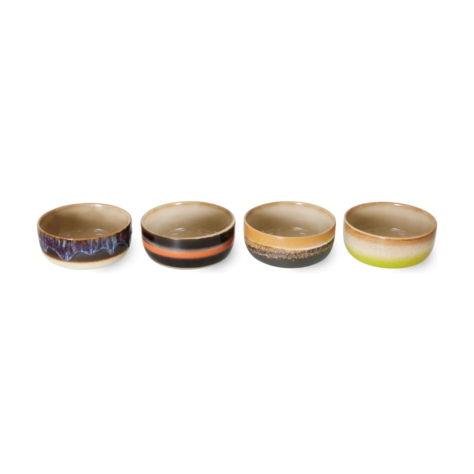 HKliving - Taş seramik kase - 4'lü set