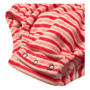 Cozmo - Gianna Gestreifter Frottee-Body | Rot