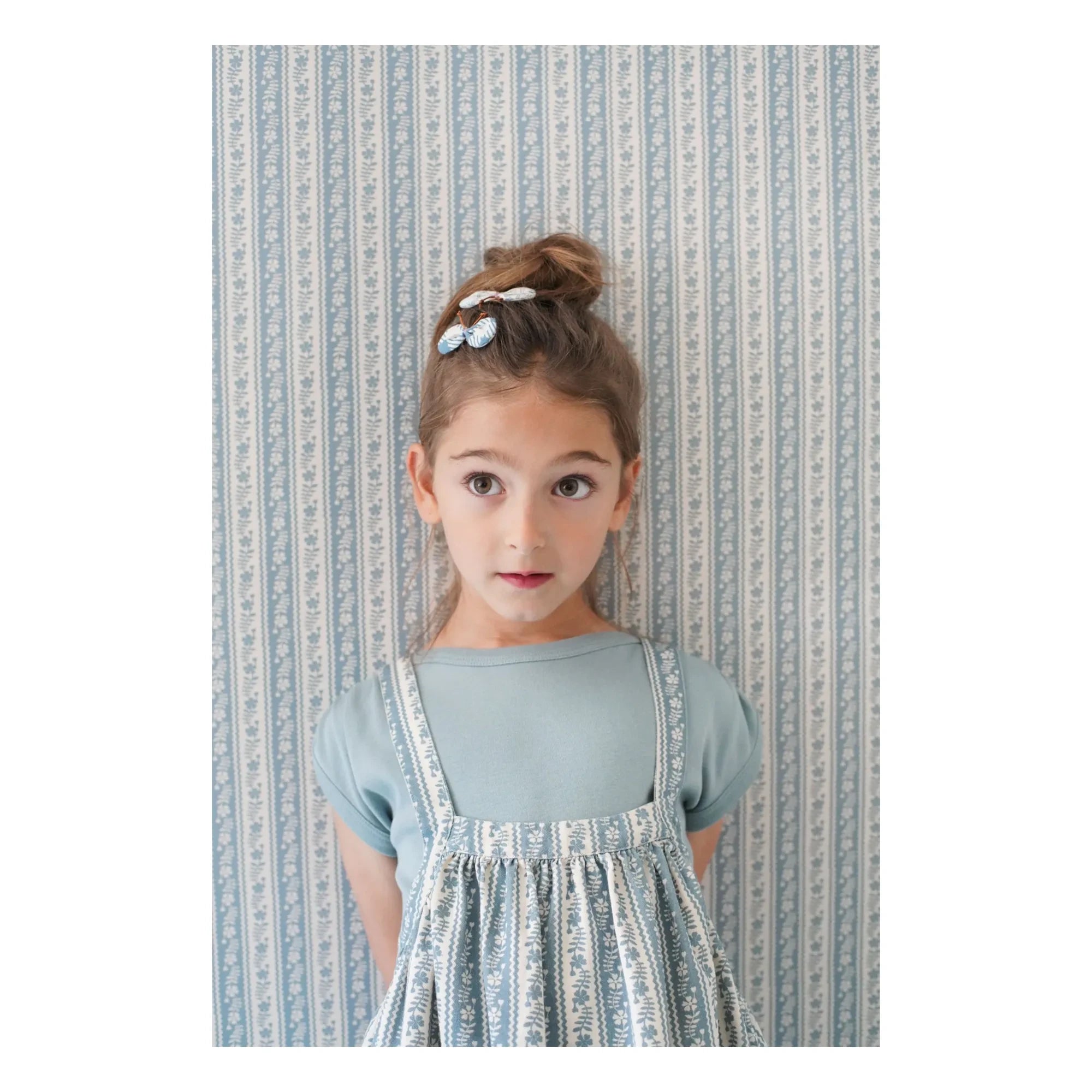 Soor Ploom - Sundae T-Shirt aus Bio-Baumwolle mit Rüschen | Eisblau