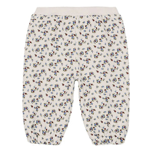 Louise Misha - Ysalia Babyhose aus Bio-Baumwolle mit Blumenmuster | Creme
