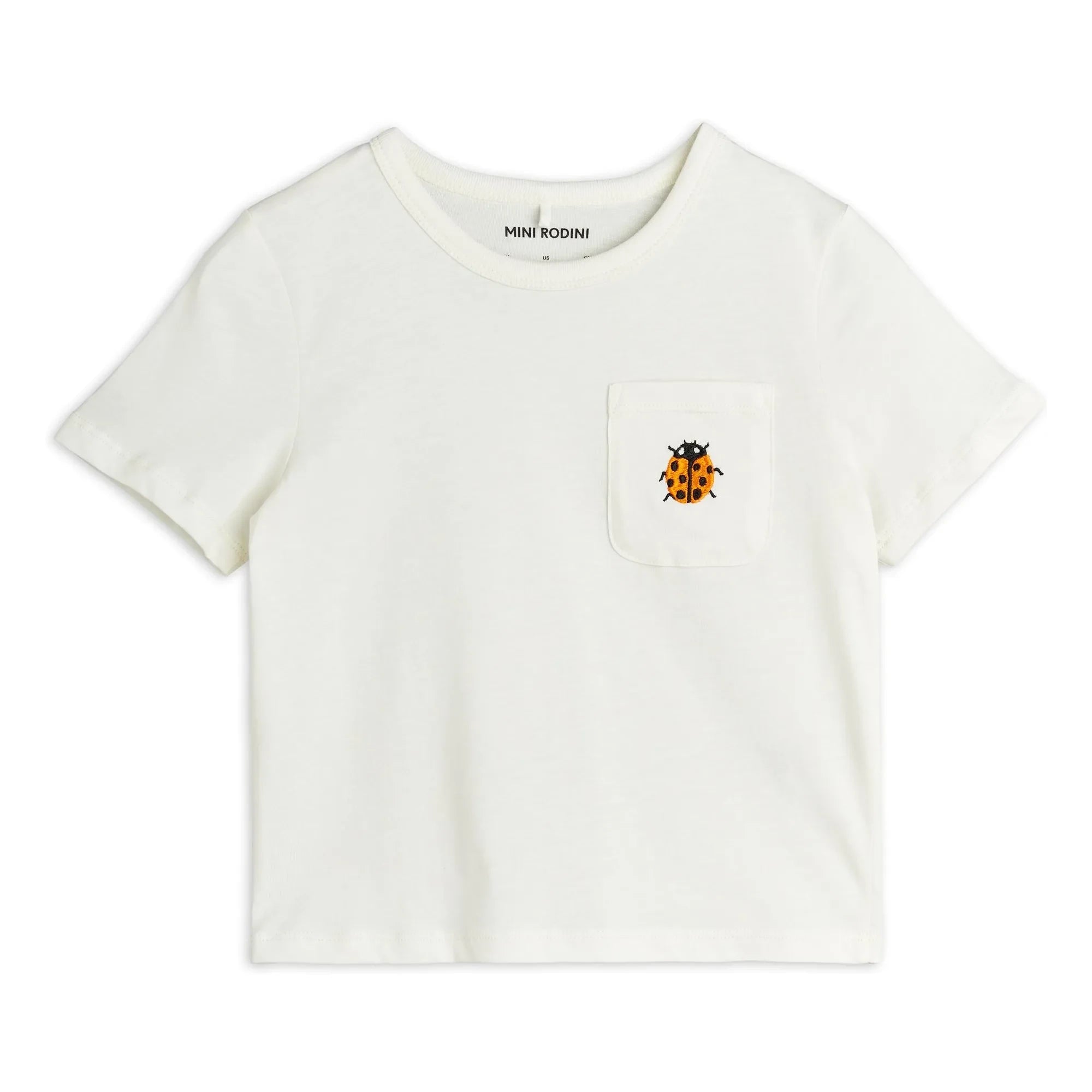 Mini Rodini - Coccinelle Organic Cotton T-shirt | White