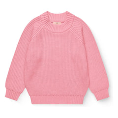 Copenhagen Colors - Çizgili Organik Pamuk Kazak | Pembe