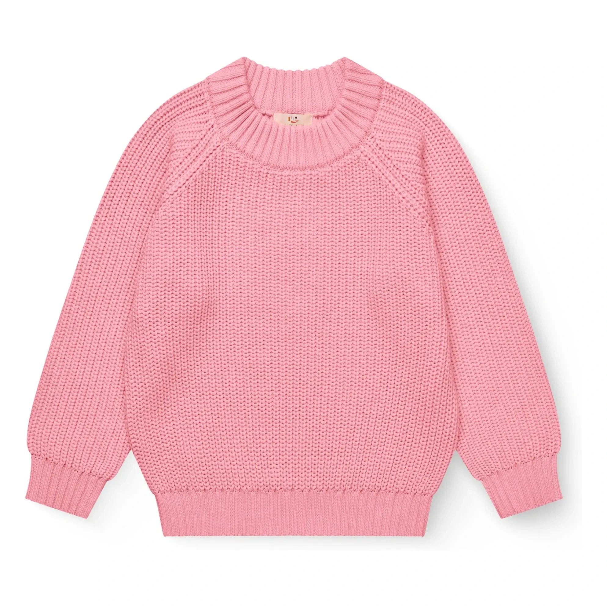 Copenhagen Colors - Çizgili Organik Pamuk Kazak | Pembe