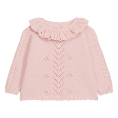 Louise Misha - Elvina Ruffled Collar Sweater | Pink