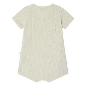 Bonpoint - Pointelle Landon Organic Cotton Romper | Celadon