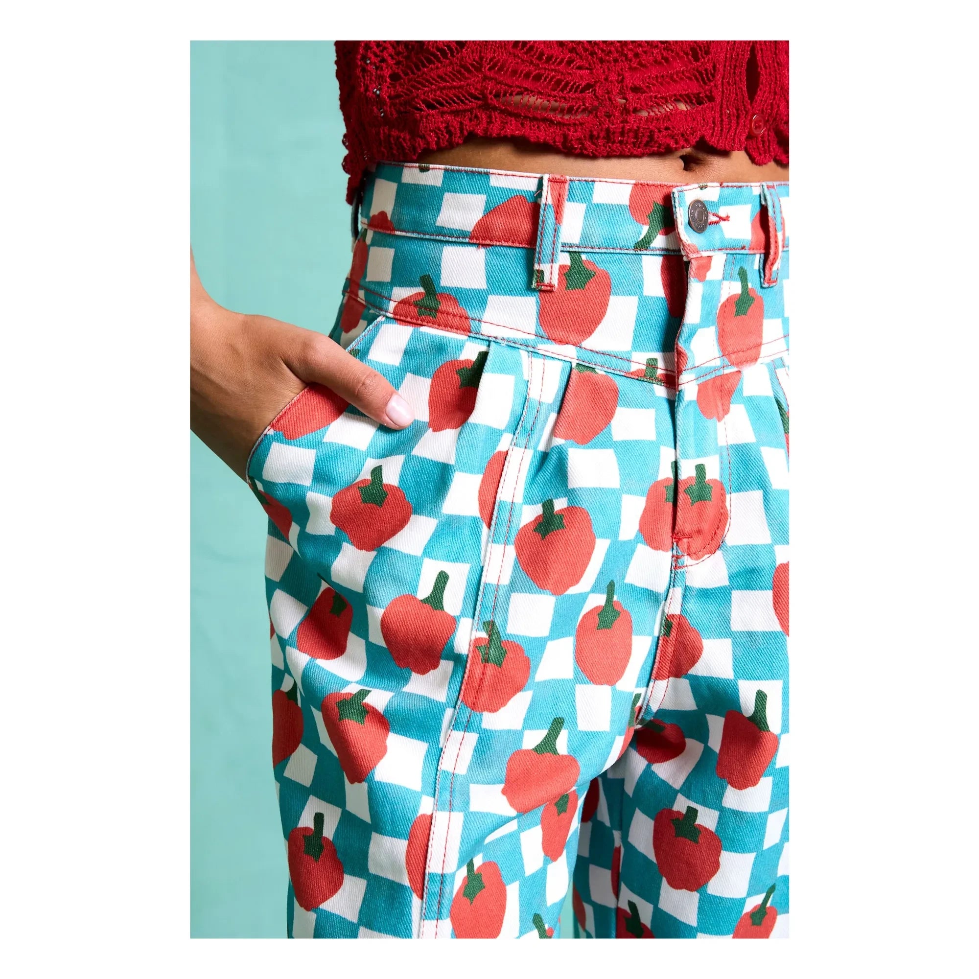 Favorite People - La Cantina Tomato Pants - Women's collection | Turquoise