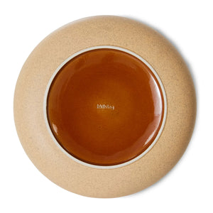 HKliving - Taş seramik salata kasesi | Bej