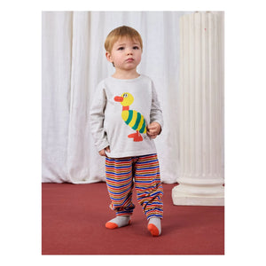 Bobo Choses - Enten-T-Shirt | Melange-Grau