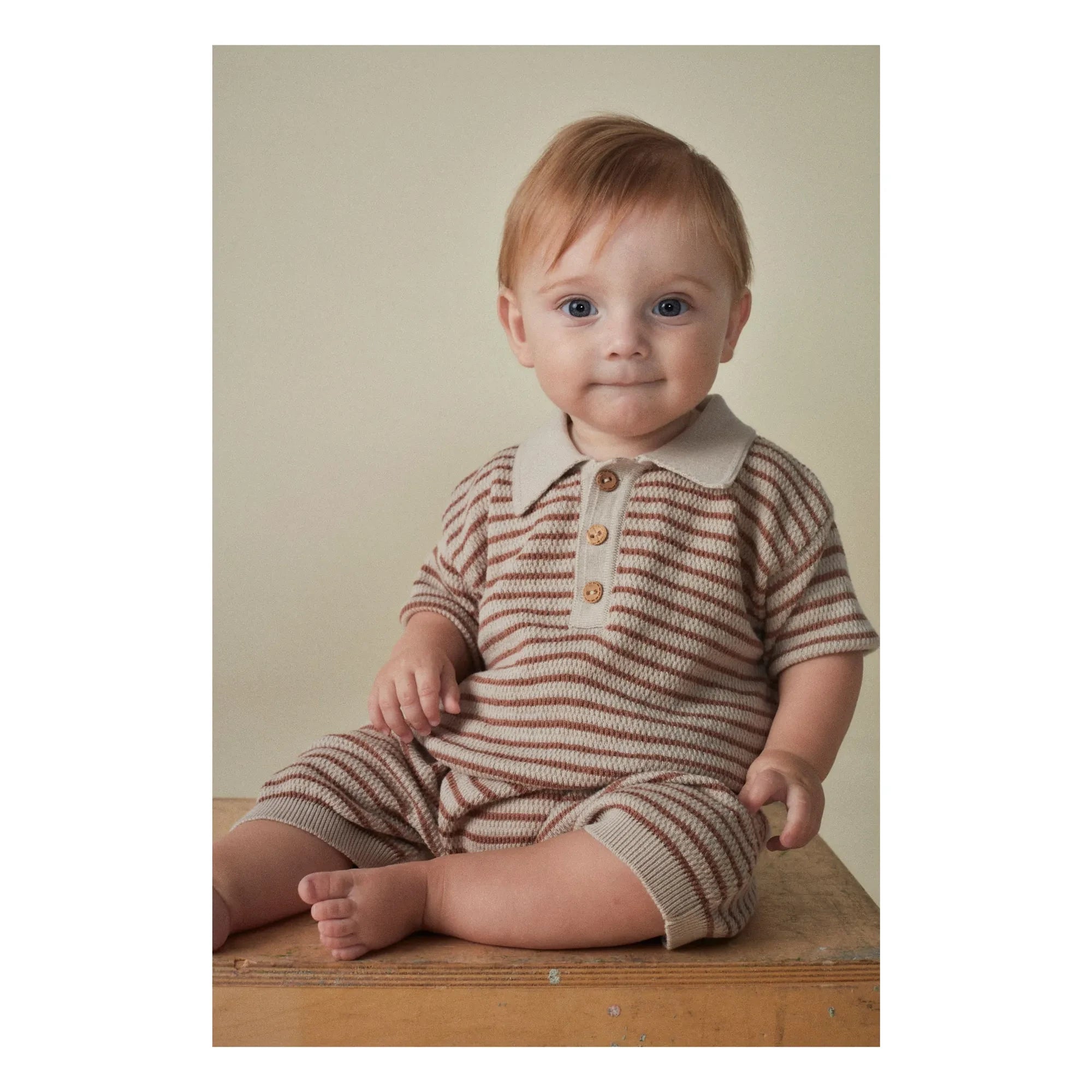 Coco au Lait - Organic Cotton Polo T-Shirt | Beige