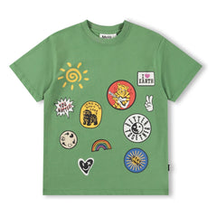 Molo - Riley T-shirt Organik pamuklu yamalar | Yeşil
