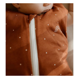 Les Petites Billes - Reversible Heart Multi-Season Sleeping Bag | Terracotta
