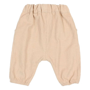 Búho - Soft Velours Organik Pamuk Pantolon | Sand