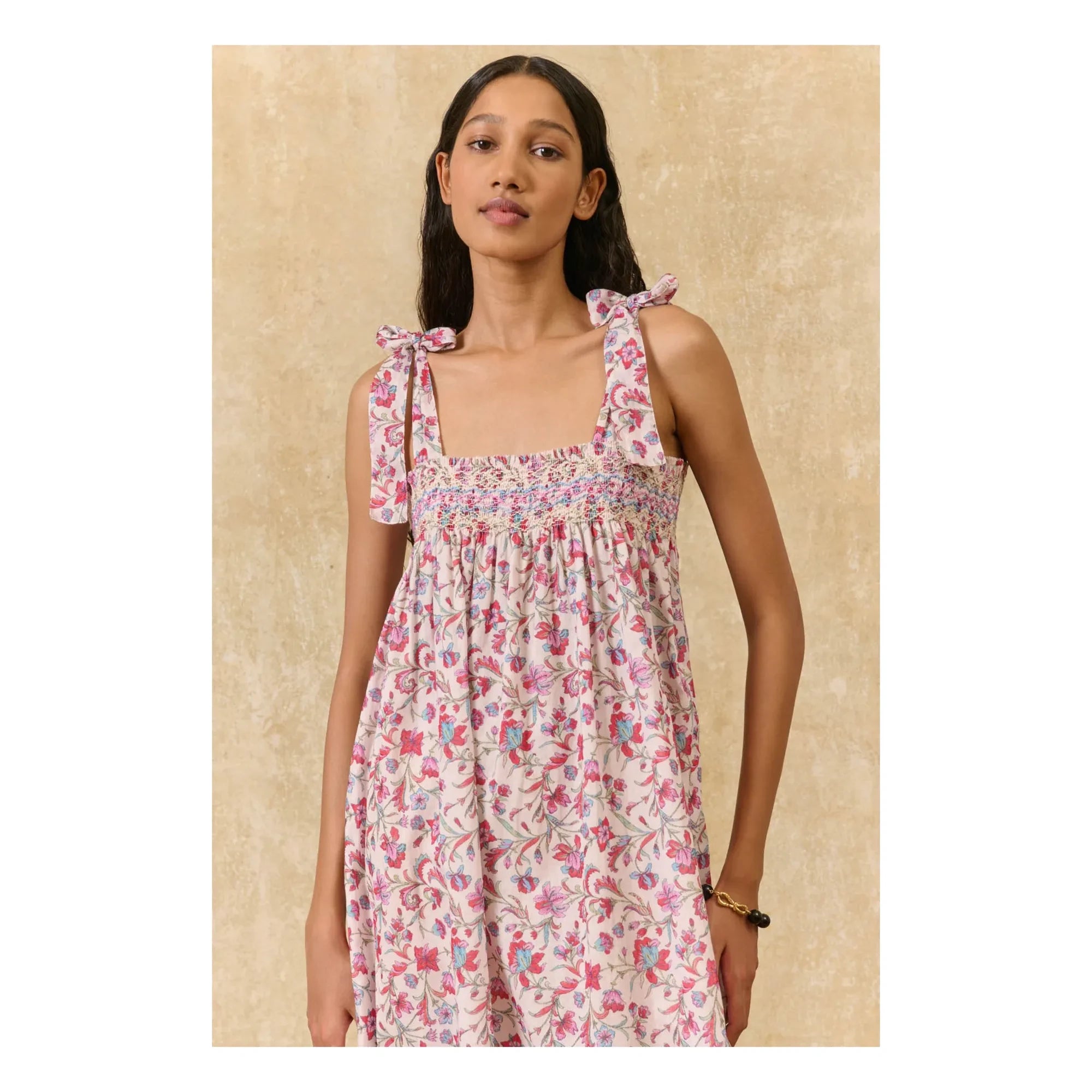 Louise Misha - Marcelette organic cotton dress | Pink