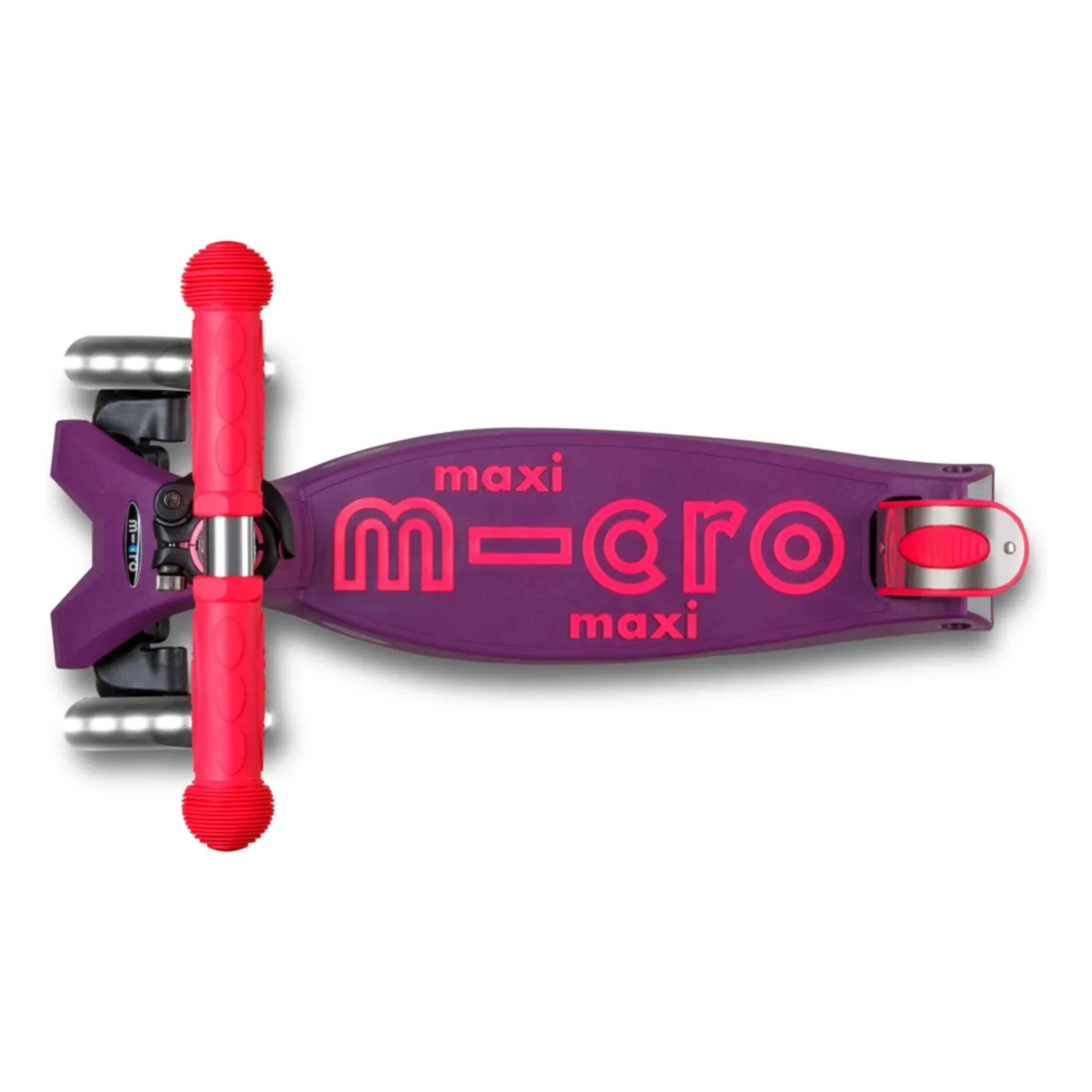 Micro - Maxi Katlanabilir Neon LED Scooter | Pembe