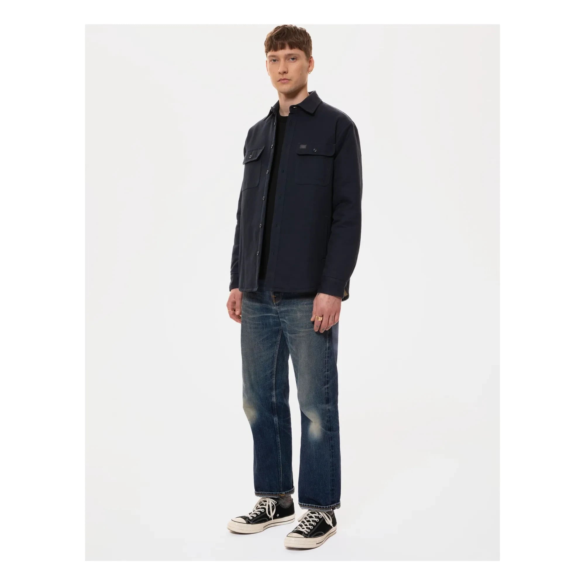 Nudie Jeans - Glenn Lined Overshirt | Dark Blue