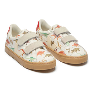 Veja - Veja x Museum Small Esplar Dinosaurs Deri Çizgili Sneakers | Beyaz