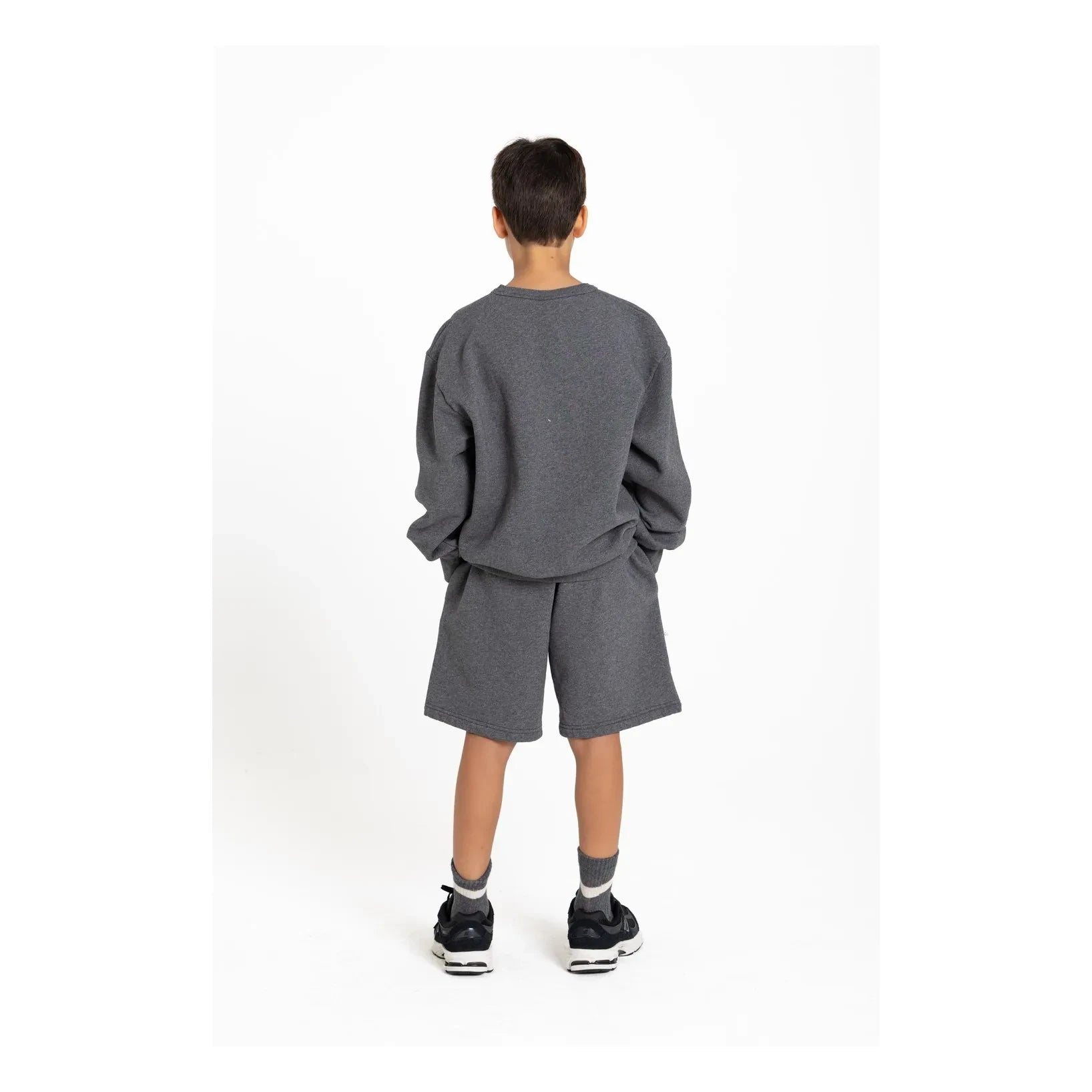 Smallable Kid - Webtminster Organic Cotton Shorts | Heather grey