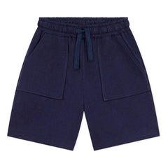 Petit Bateau - Organik Pamuk Bermuda Şort | Koyu Mavi