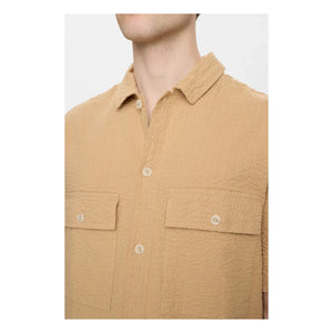 Anerkjendt - Akotto Seersucker Hemd | Beige
