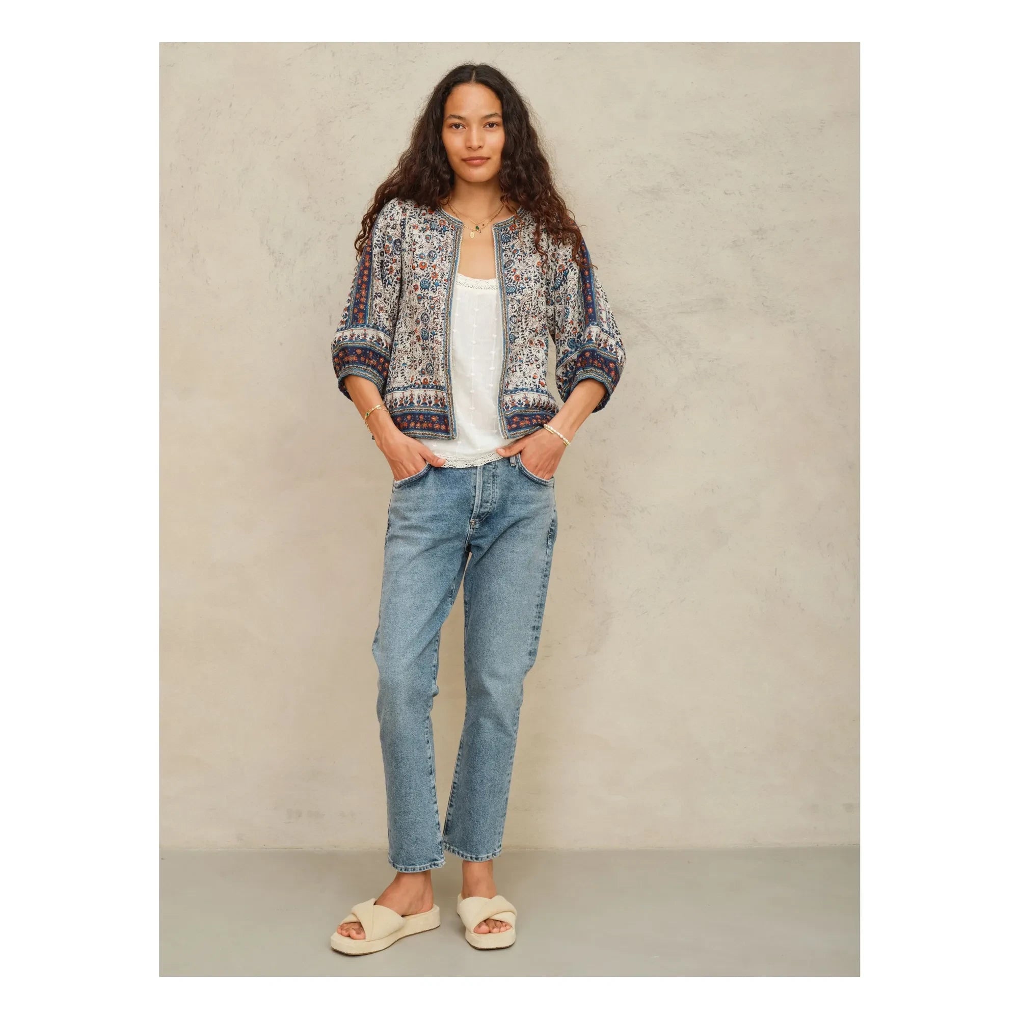 M.A.B.E. - Cass Cotton Jacket | Indigo