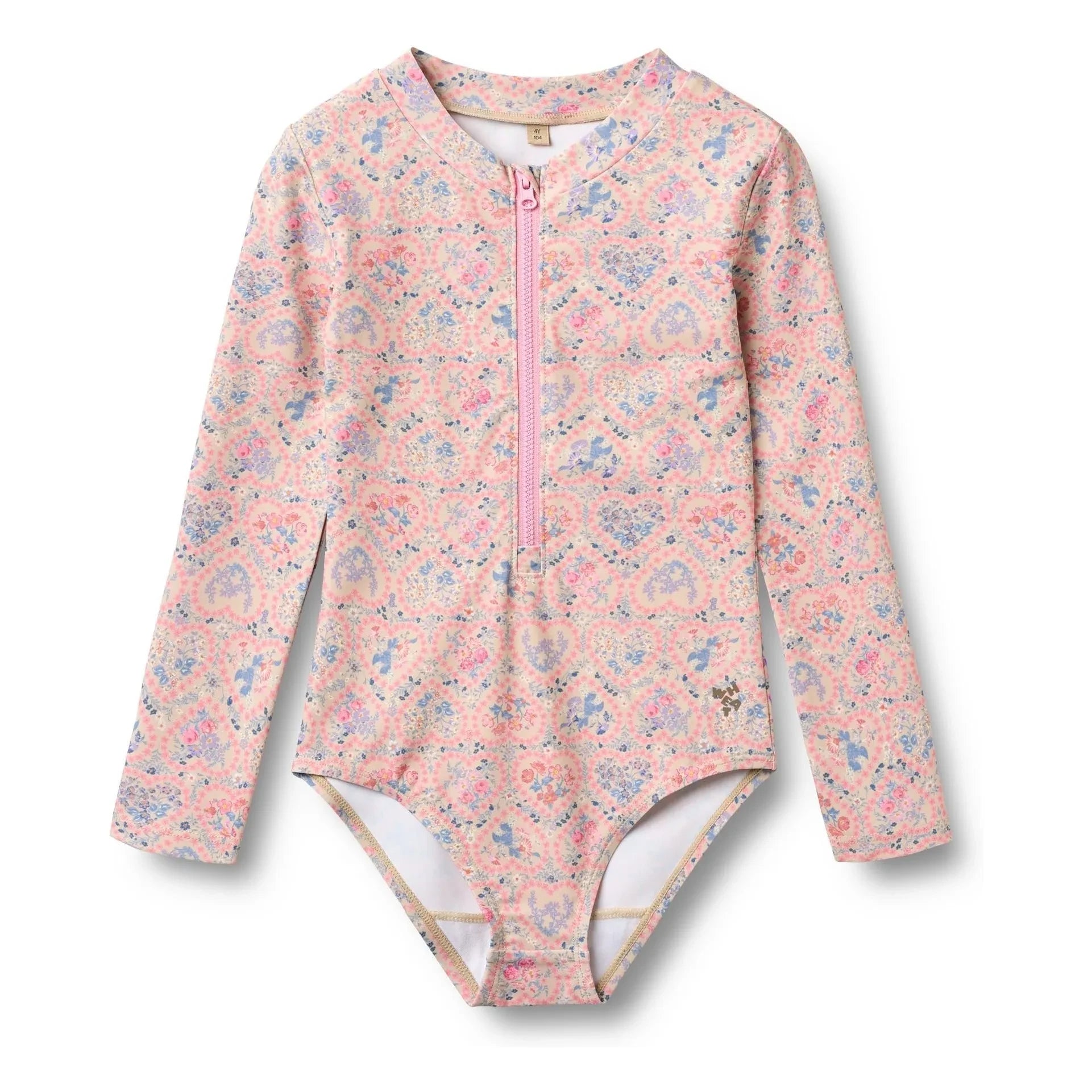 Wheat - Margot Fleuri Recyceltes Faser-Badeanzug mit UV-Schutz | Hellrosa