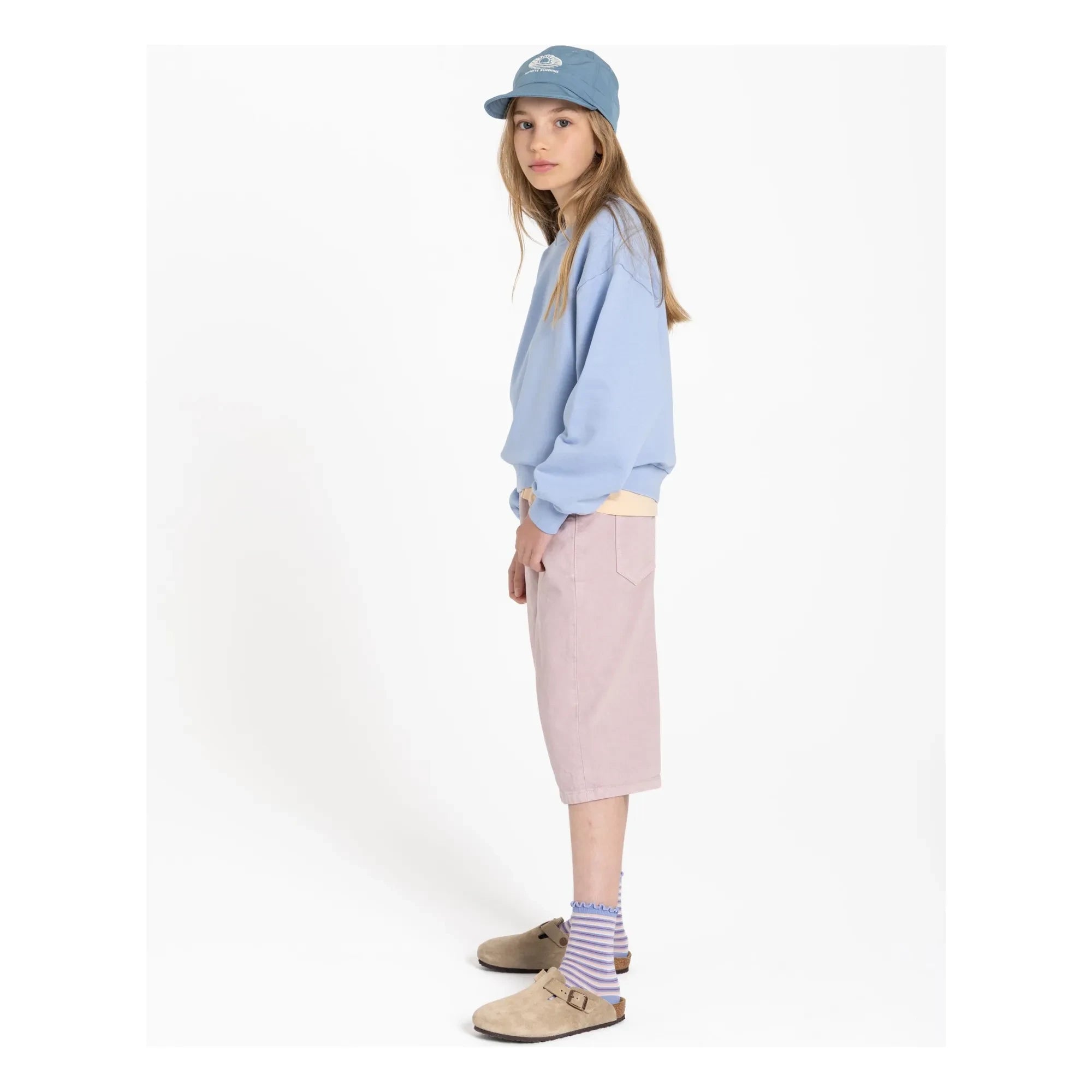 Smallable Kid - Maia organik pamuklu sweatshirt | Soluk mavi