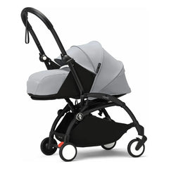 Stokke® - YOYO³ 0+ Kinderwagen für Neugeborene Schwarzes Gestell | Stone