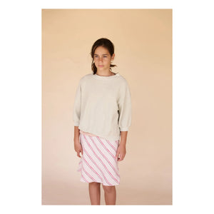 Longlivethequeen – Graues, kastiges Sweatshirt