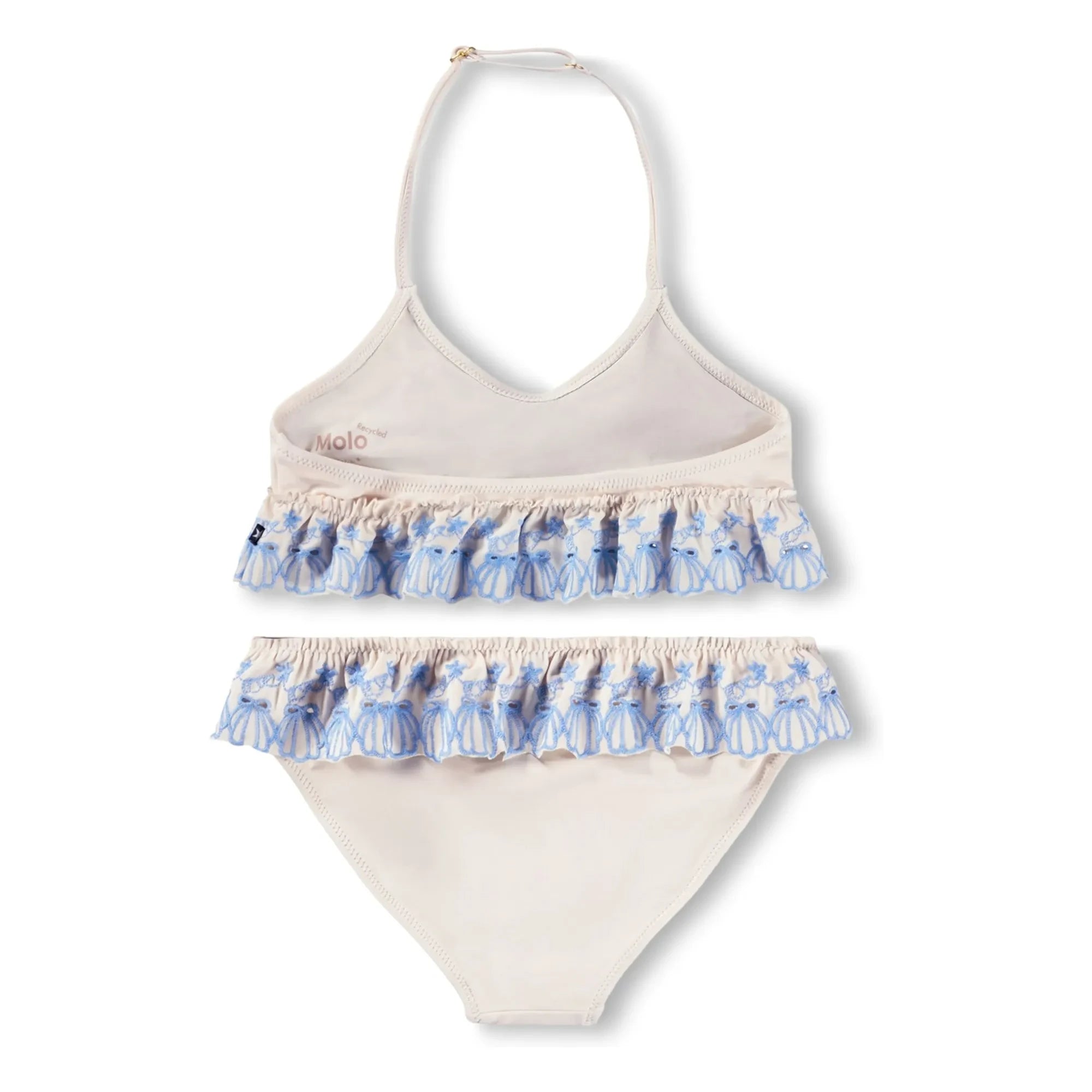 Molo - Nanda Ruffled Swimsuit Made from Recycled Fibers | Ecru