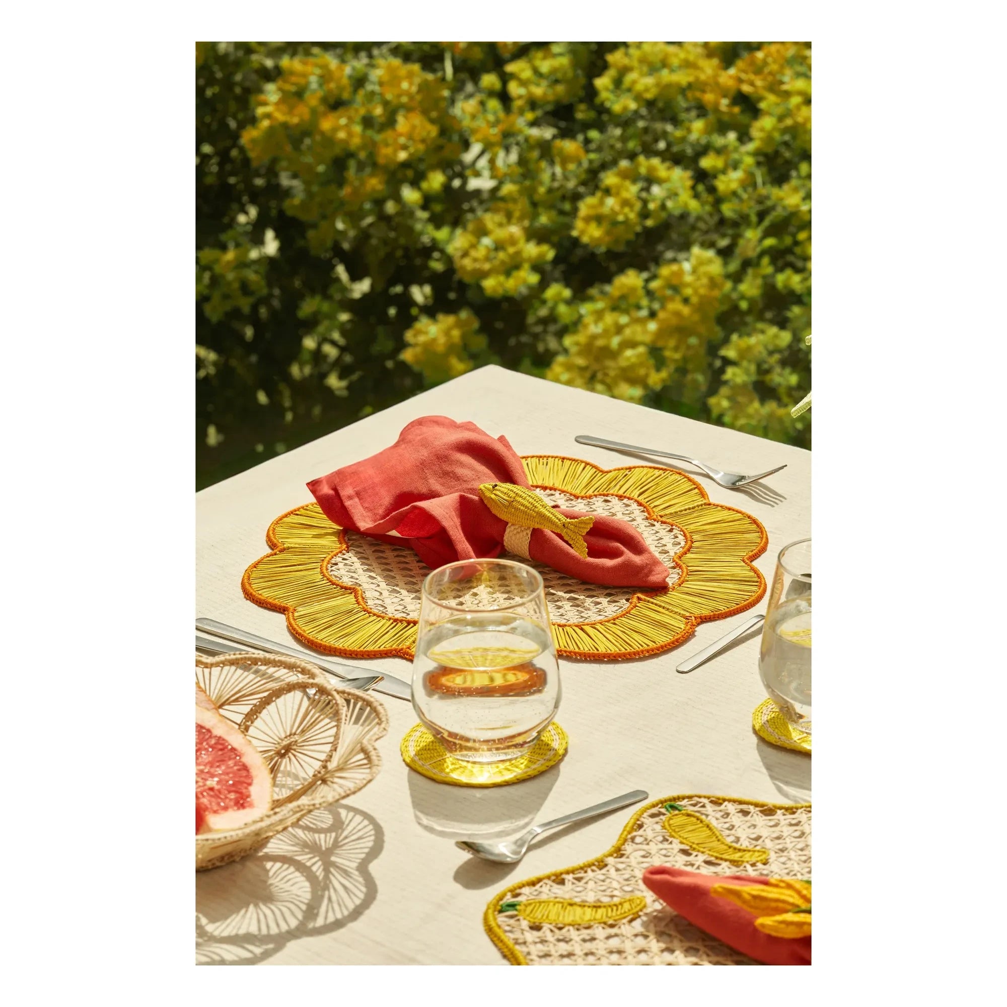 Coro Cora - Brezzy American Placemat | Yellow