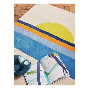 Bleuu-studio - Sunset rug | Blue