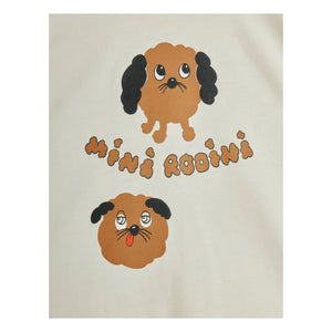 Mini Rodini - Doggies Organic Cotton T-Shirt | White