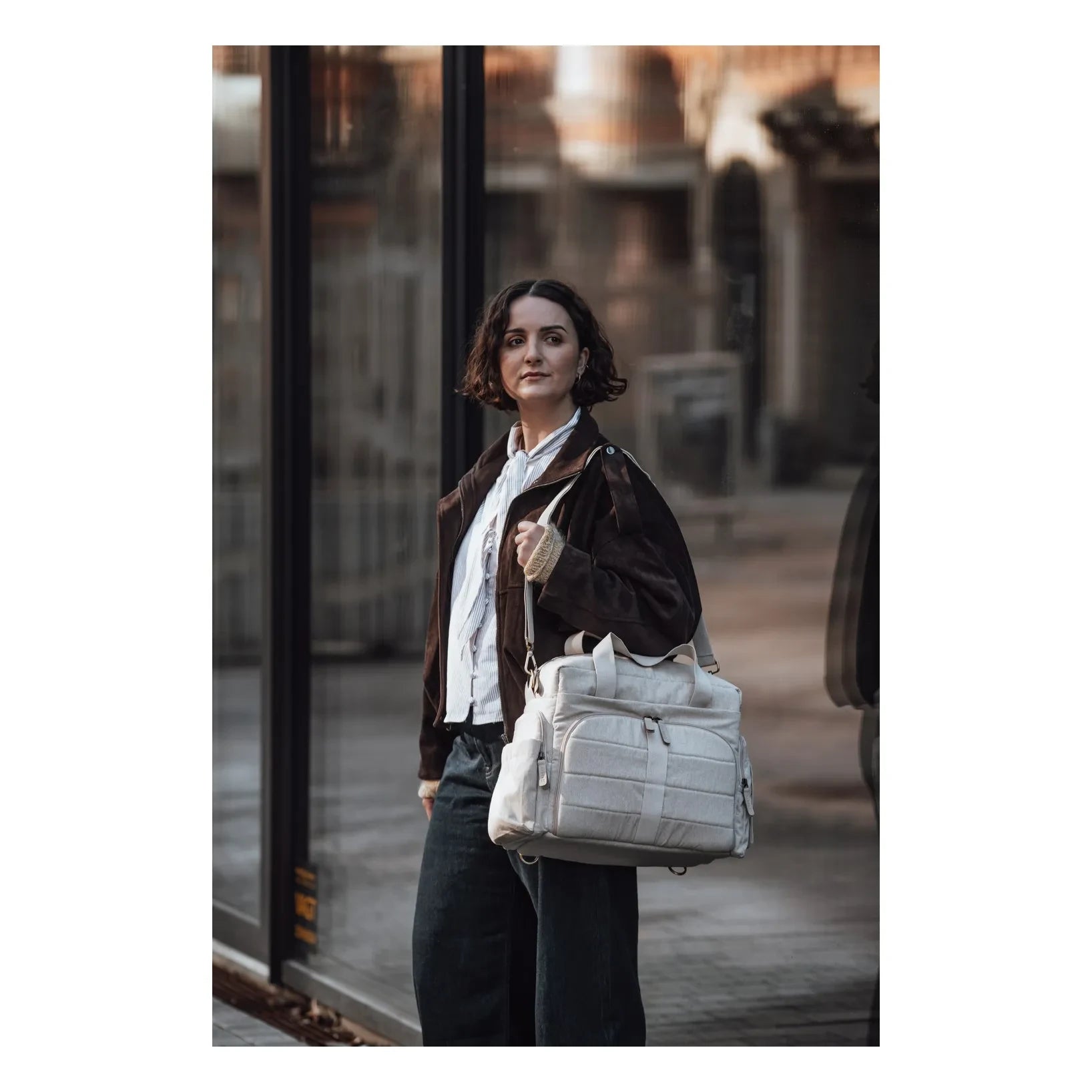 Sebra - On-the-Go Diaper Bag | Beige