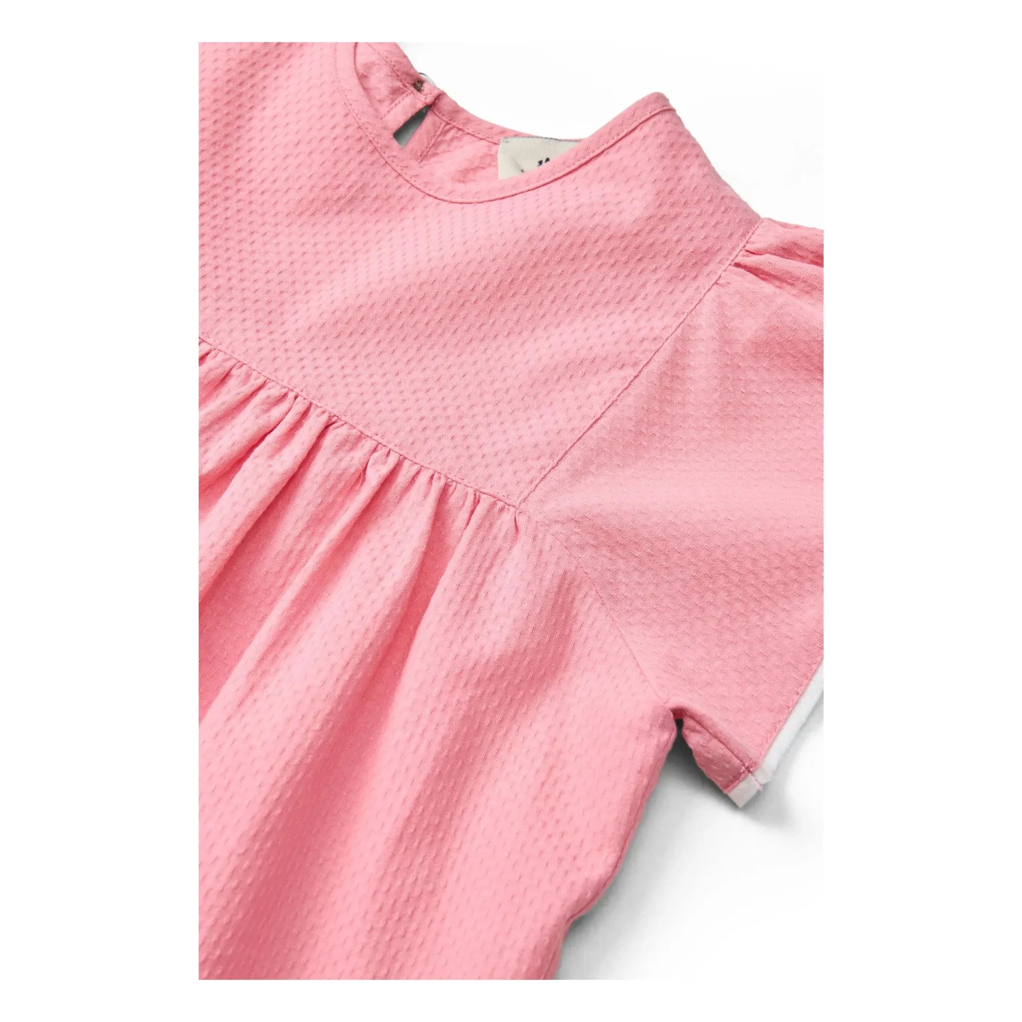 Copenhagen Colors - Organik Pamuklu Fırfırlı Bluz | Pudra pembe