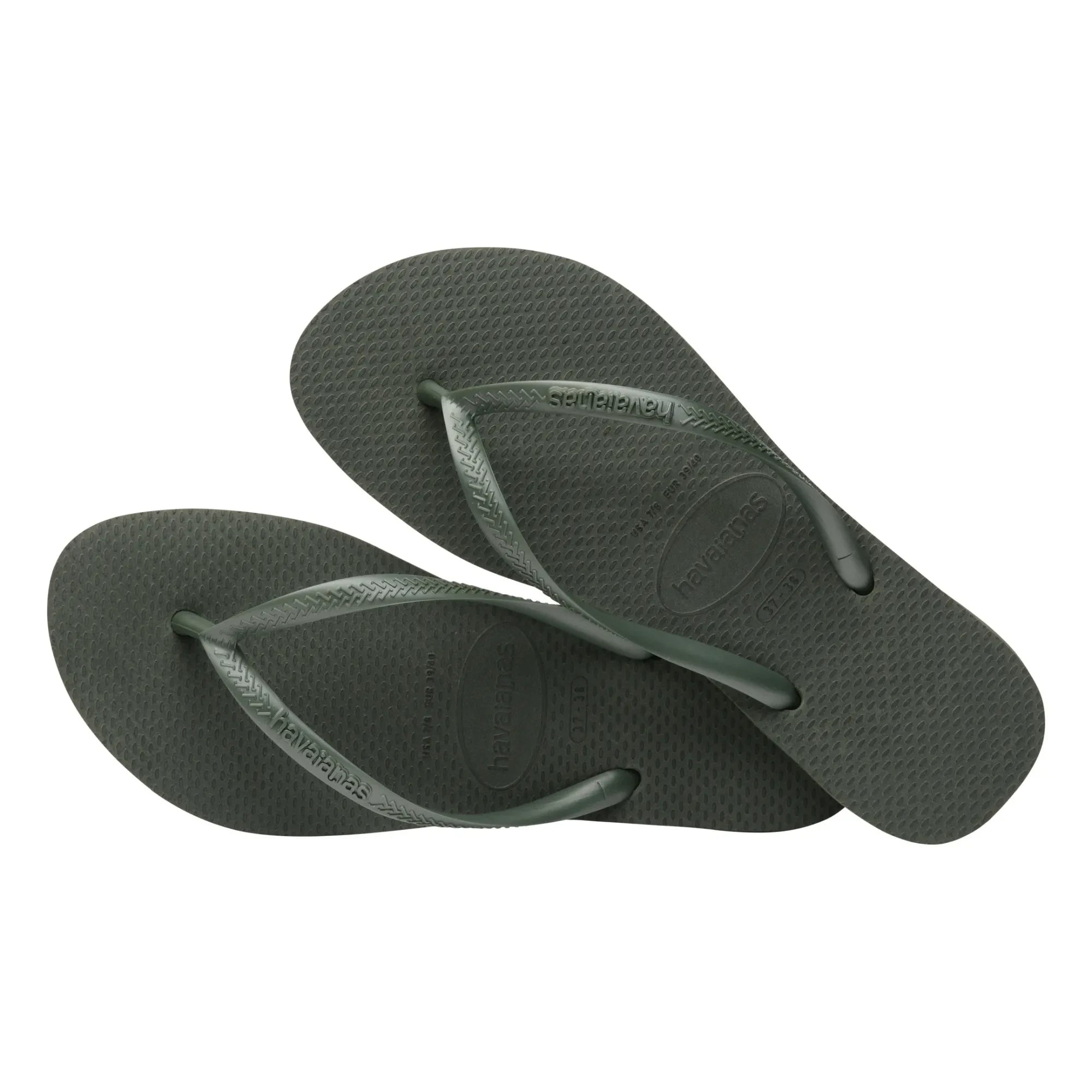 Havaianas - İnce parmak arası terlik | Zeytin yeşili