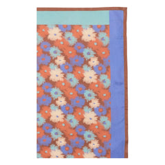 Apaches - Kleiner Schal Lalavido Fleuri Satin | Blau